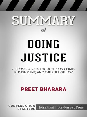 cover image of Summary of Doing Justice